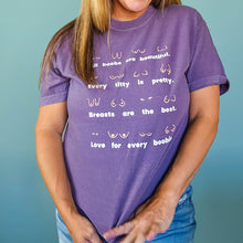 Load image into Gallery viewer, Body Positivity T-Shirt Plum Purple
