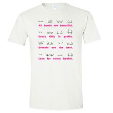 Load image into Gallery viewer, Body Positivity T-Shirt Pink Breast Cancer Awareness