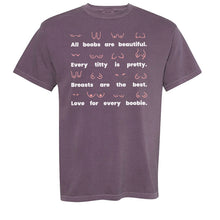 Load image into Gallery viewer, Body Positivity T-Shirt Plum Purple