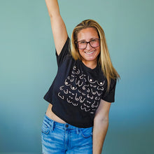 Load image into Gallery viewer, Self Love Club Cropped Tee Black