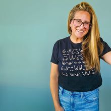 Load image into Gallery viewer, Self Love Club Cropped Tee Black