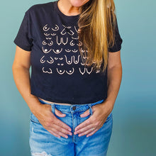 Load image into Gallery viewer, Self Love Club Cropped Tee Black