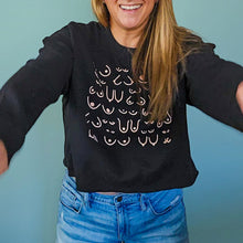 Load image into Gallery viewer, Self Love Club Crop Black Sweatshirt