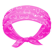 Load image into Gallery viewer, Pink Boob Bandana