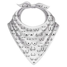 Load image into Gallery viewer, White Boob Bandana