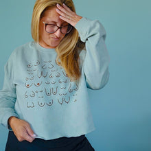 Load image into Gallery viewer, Self Love Club Crop Ocean Sweatshirt
