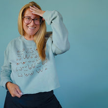 Load image into Gallery viewer, Self Love Club Crop Ocean Sweatshirt