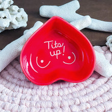 Load image into Gallery viewer, Tits Up Ring Dish Cherry Red