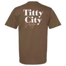 Load image into Gallery viewer, Body Positivity T-Shirt in coffee brown, back view