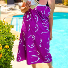 Load image into Gallery viewer, Beach Blanket Towel Pink