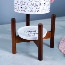 Load image into Gallery viewer, Modern White Planter with Saucer and Stand