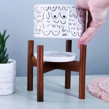Load image into Gallery viewer, Modern Brave Boobies White Planter with Stand