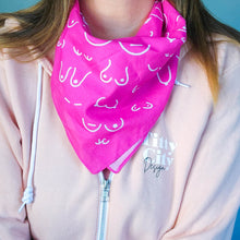 Load image into Gallery viewer, Pink Boob Bandana