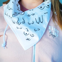Load image into Gallery viewer, White Boob Bandana