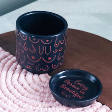 Load image into Gallery viewer, Matte Black + Brown Planter