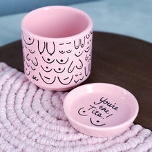 Load image into Gallery viewer, Brave Boobies Pink Planter