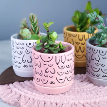 Load image into Gallery viewer, Brave Boobies Pink Planter