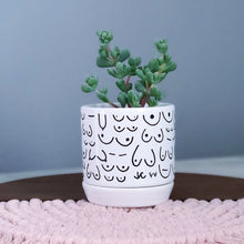 Load image into Gallery viewer, Brave Boobies White Planter