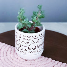 Load image into Gallery viewer, Brave Boobies White Planter