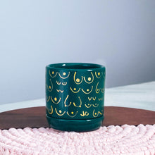 Load image into Gallery viewer, Emerald + Gold Planter