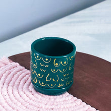 Load image into Gallery viewer, Emerald + Gold Planter