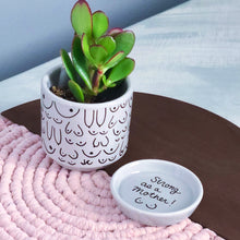 Load image into Gallery viewer, Strong as a Mother Gray Planter