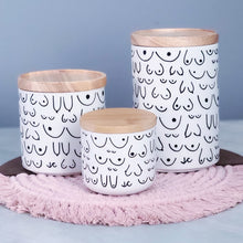 Load image into Gallery viewer, White 6.5oz Titty Canister