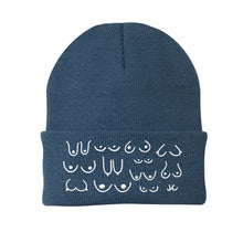 Load image into Gallery viewer, Blue Boobie Beanie