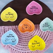 Load image into Gallery viewer, Tits Up Orange Ring Dish