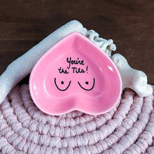 Load image into Gallery viewer, You're The Tits Pink Ring Dish