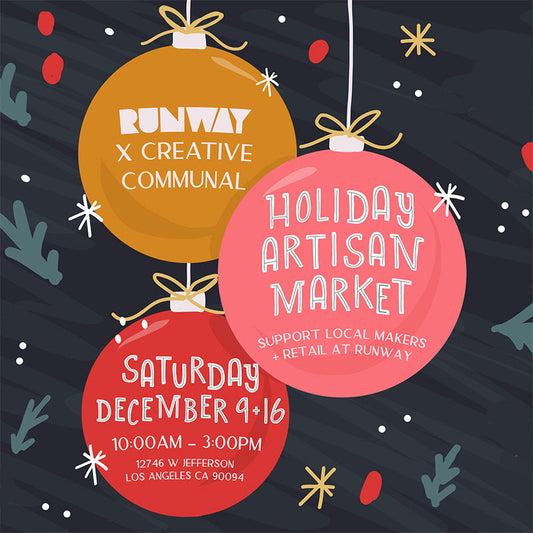 Creative Communal Holiday Pop Market December 16 2023 Runway Mar Vista