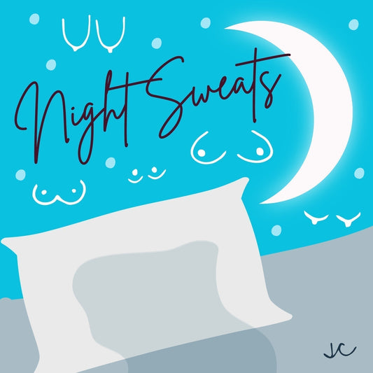 Sweating Postpartum and Pregnancy- How Long Does Postpartum Sweating Last? - Let's Talk Titties Blog - Night Sweats - Titty City Design