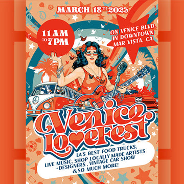 Venice Love Fest March 18th Featuring Titty City Design