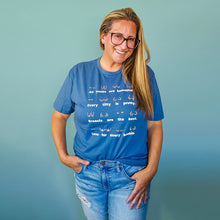 Load image into Gallery viewer, Body Positivity T-Shirt Dusty Blue Jean
