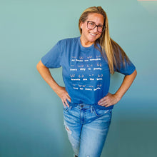 Load image into Gallery viewer, Body Positivity T-Shirt Dusty Blue Jean
