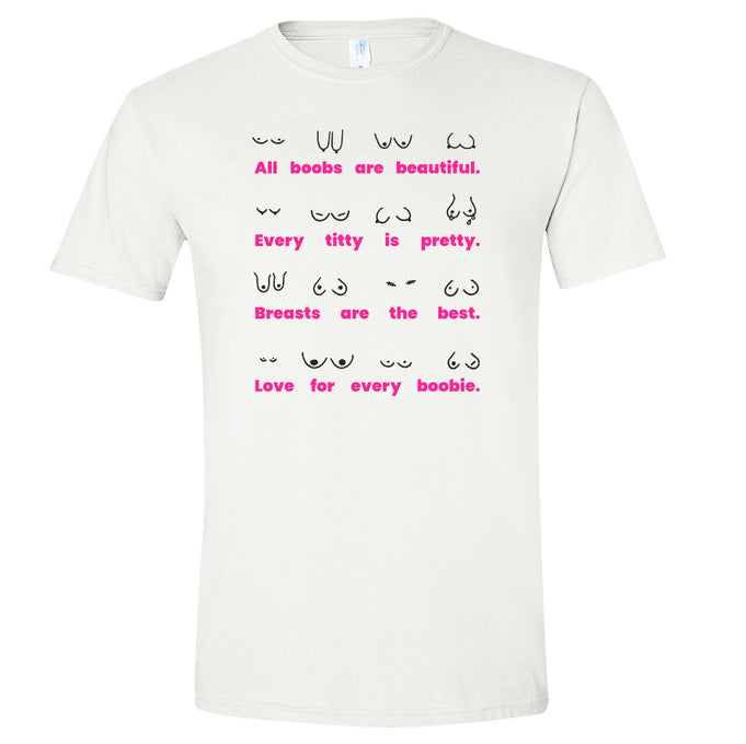 Body Positivity T-Shirt Pink Breast Cancer Awareness