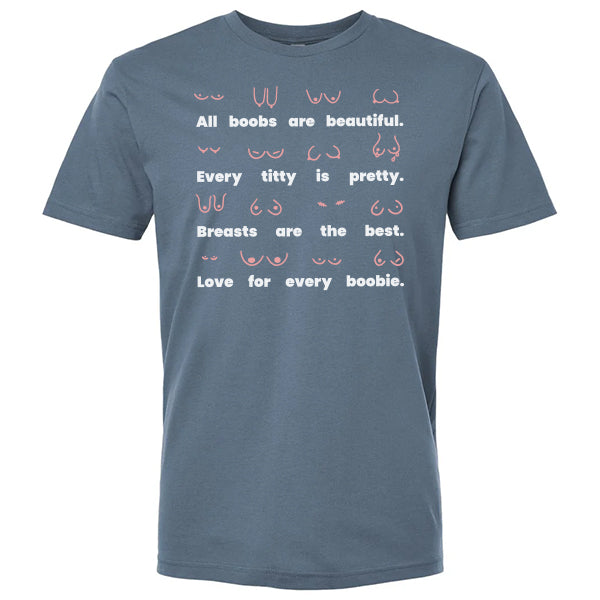 Body Positivity T-Shirt Dusty Blue