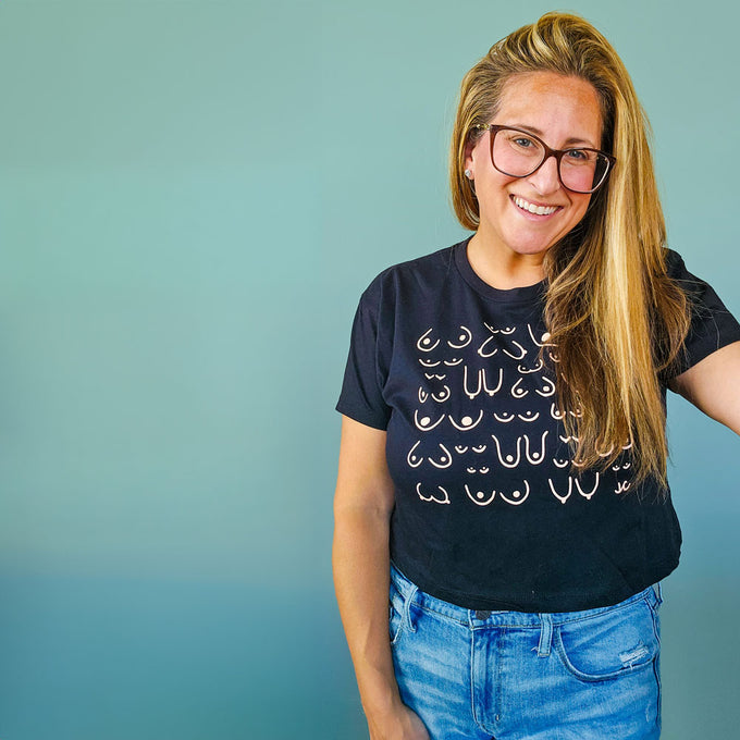 Self Love Club Cropped Tee Black