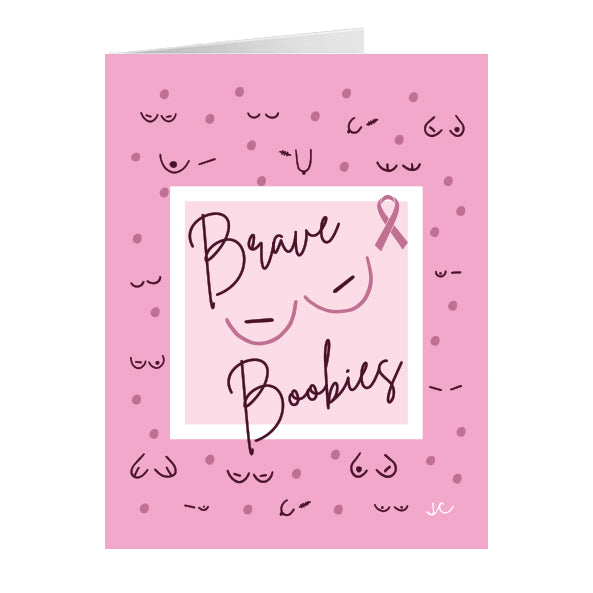 Brave Boobies Greeting Card