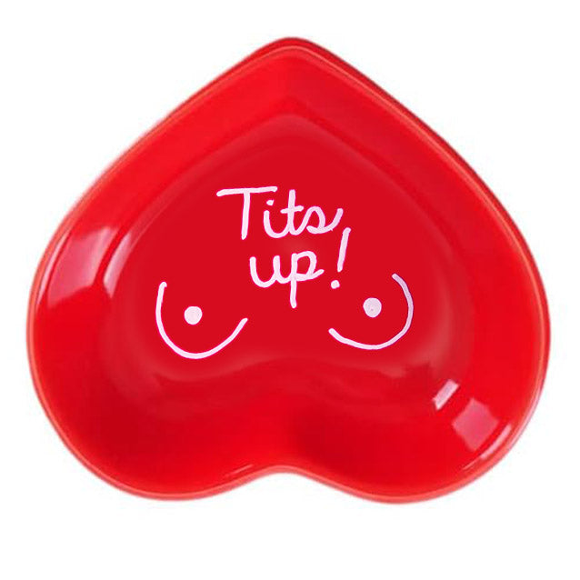 Tits Up Ring Dish Cherry Red