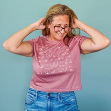Load image into Gallery viewer, Self Love Club Cropped Tee Rose Pink
