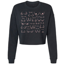 Load image into Gallery viewer, Self Love Club Crop Black Sweatshirt
