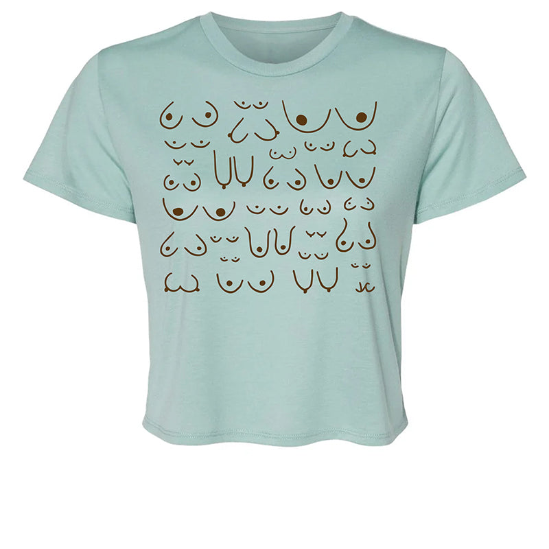 Self Love Club Cropped Tee Ocean