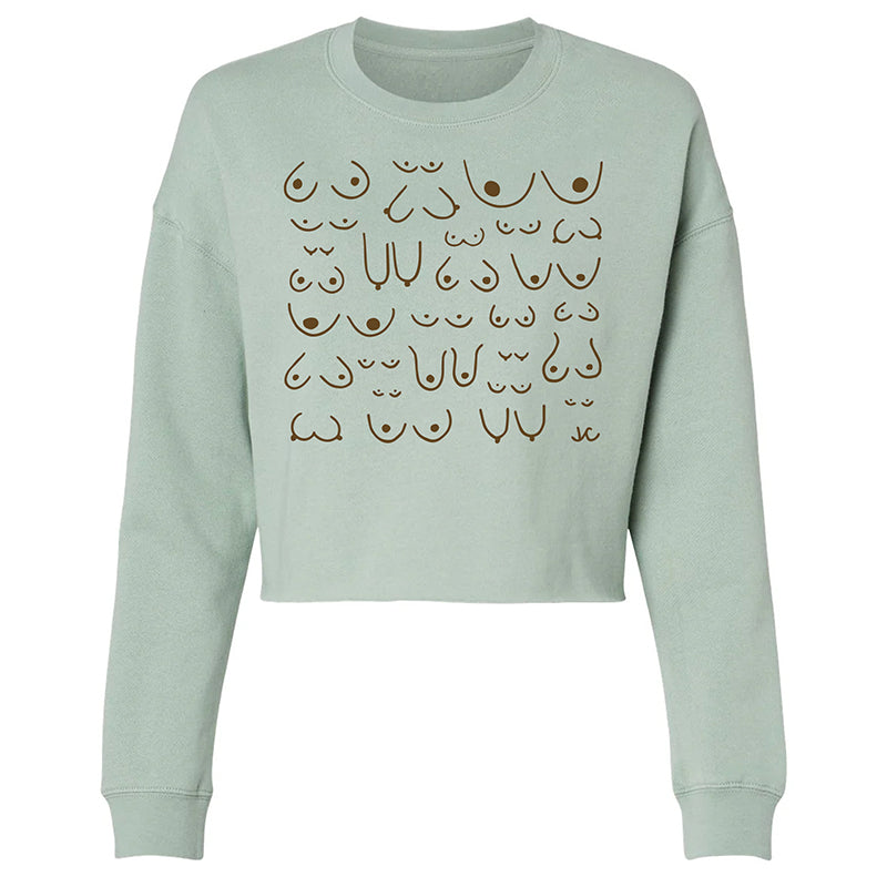 Self Love Club Crop Ocean Sweatshirt