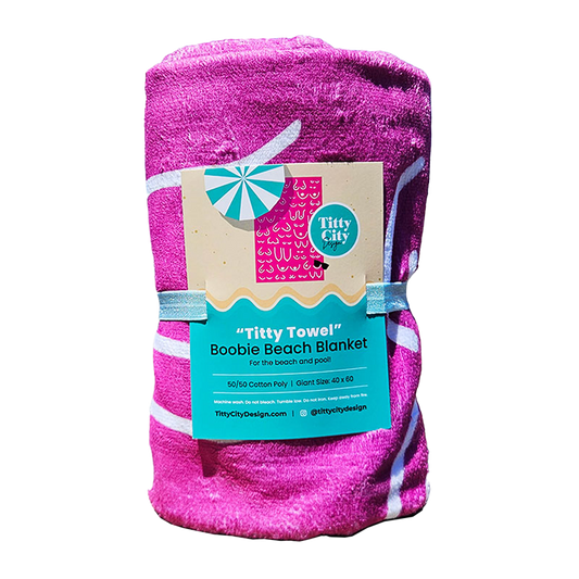 Beach Blanket Towel Pink