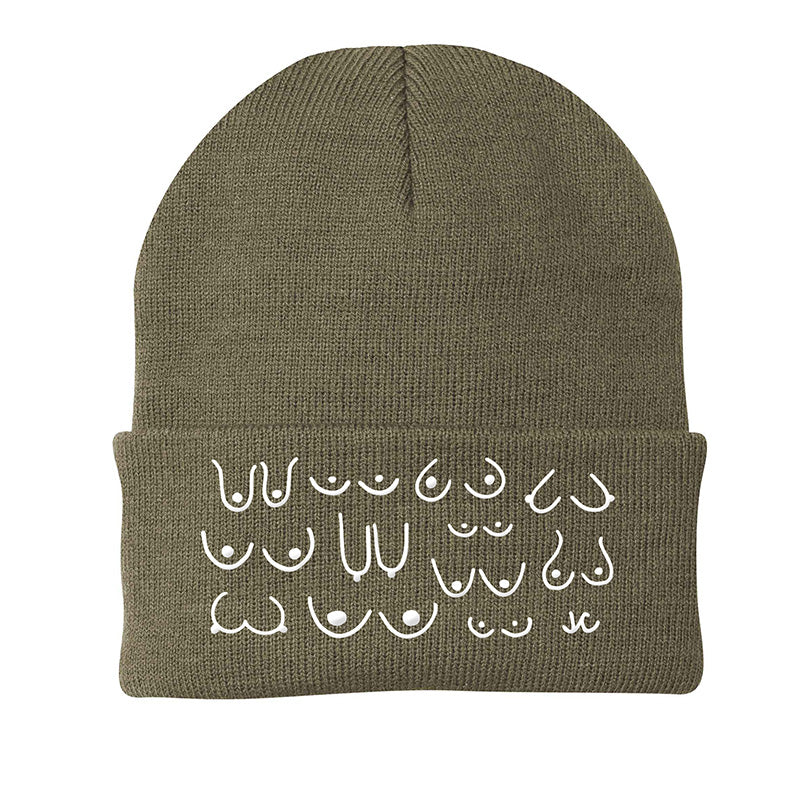 Khaki Boobie Beanie