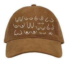 Load image into Gallery viewer, Corduroy Caramel Brown Titty Hat
