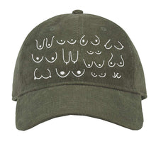 Load image into Gallery viewer, Corduroy Olive Green Titty Hat
