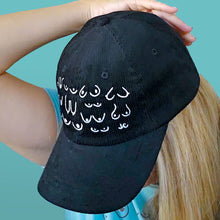 Load image into Gallery viewer, Corduroy Black Titty Hat
