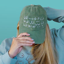 Load image into Gallery viewer, Corduroy Olive Green Titty Hat
